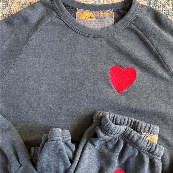 Aviator nation heart sweat set - Picture 3 of 9